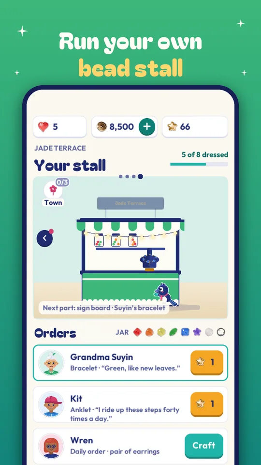 Run your own bead stall